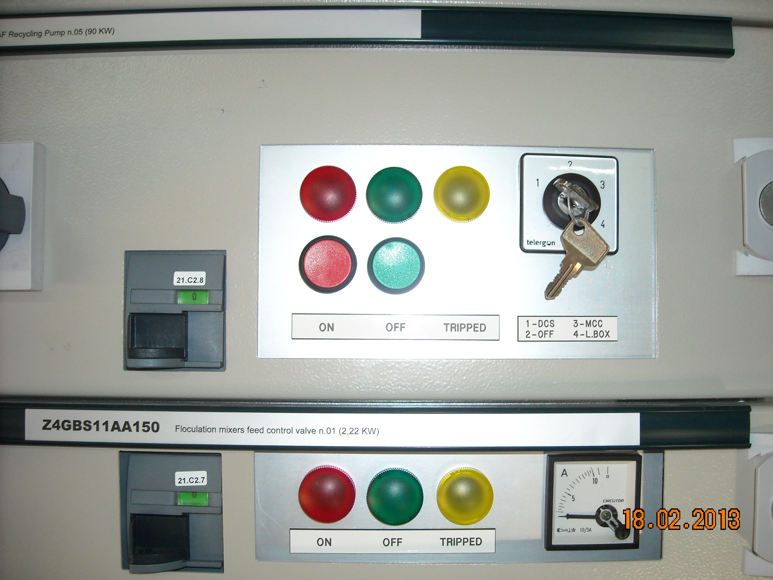 Motor control centre for the Al Zawrah desalination plant, Ajman (United Arab Emirates, 2012-2013)